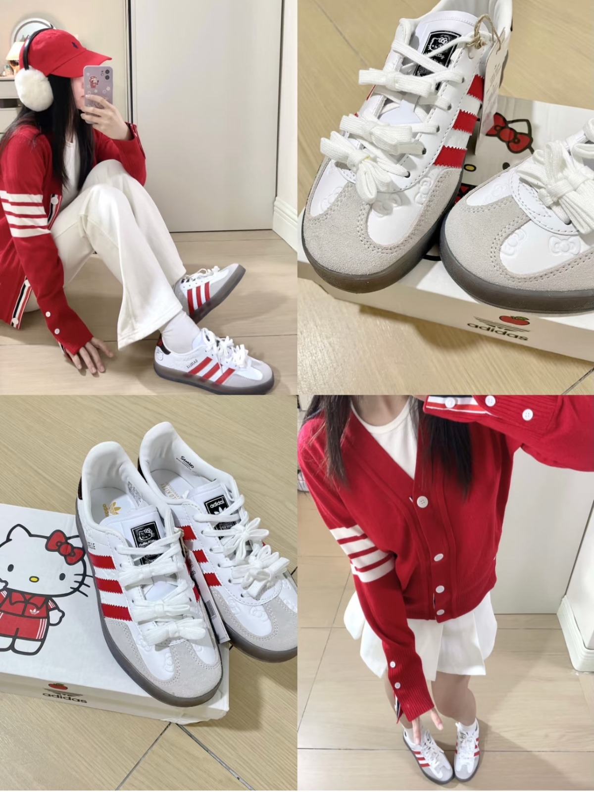 Adidas x Hello Kitty 50週年限定聯名款休閒鞋