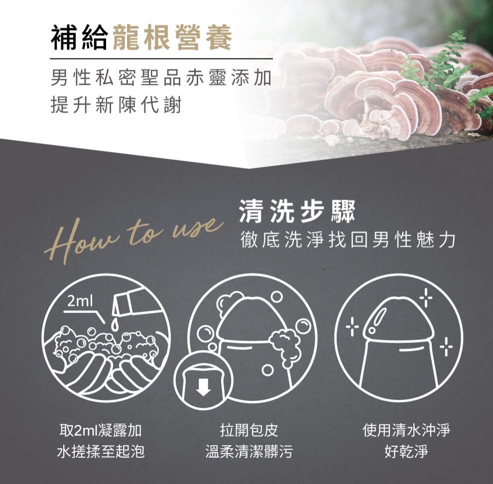 🆕Relove 男性專用私密潔淨凝露 *海洋木質香氛-涼感洗淨(英倫紳士)* 120ml