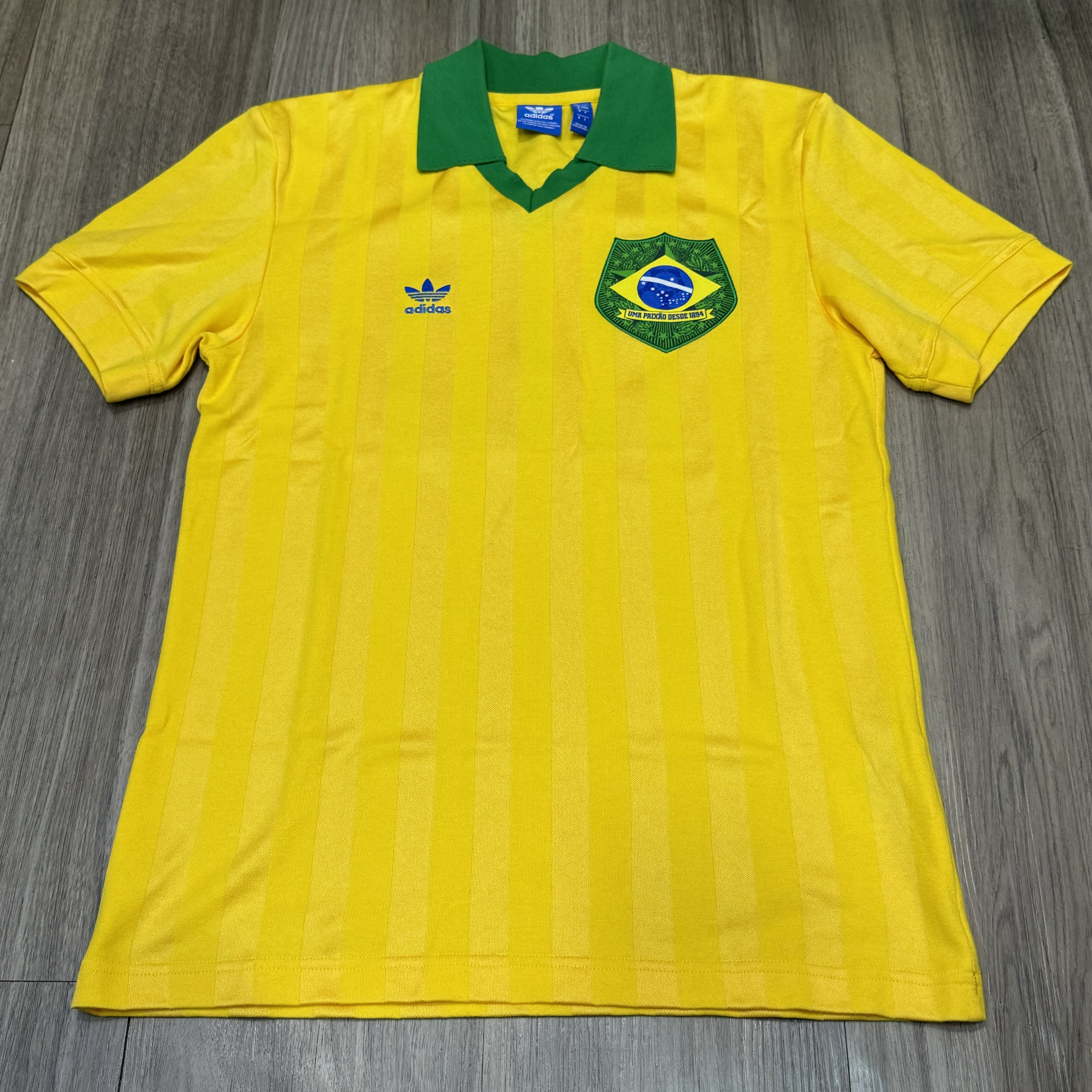 Brazil retro home shirt #10