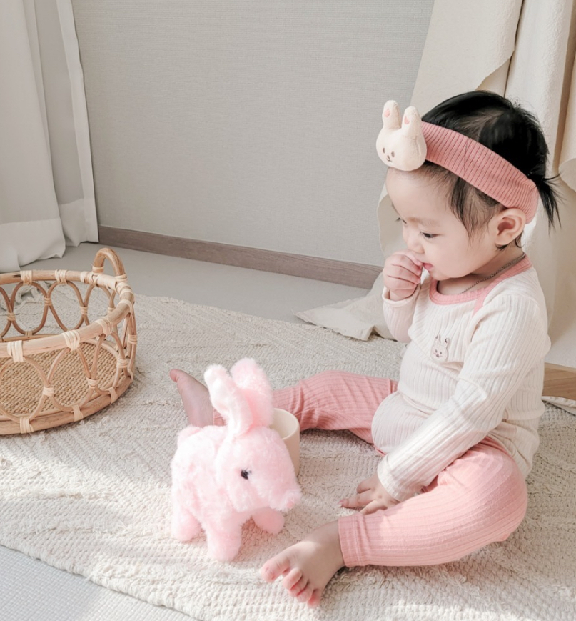 Bunny Ribbed Suit Set(L)