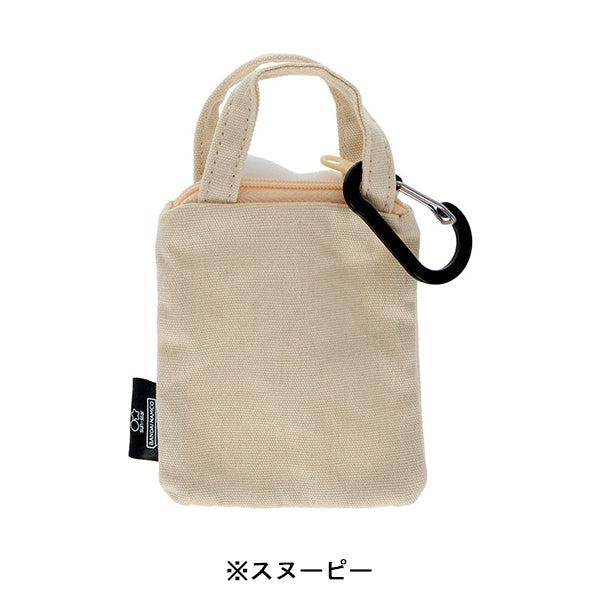 日本直送 Snoopy & Olaf 迷你帆布包造型登山扣鑰匙扣 