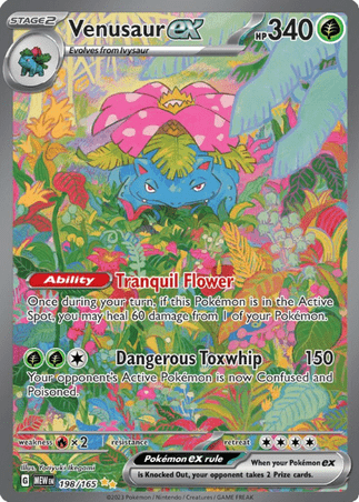 Pokemon TCG Scarlet & Violet—151 - Venusaur-198/165 (EX)