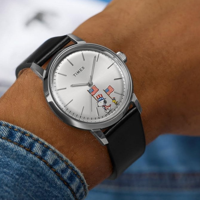 Timex x Peanuts Americana 40mm 自動錶 TW2Y503