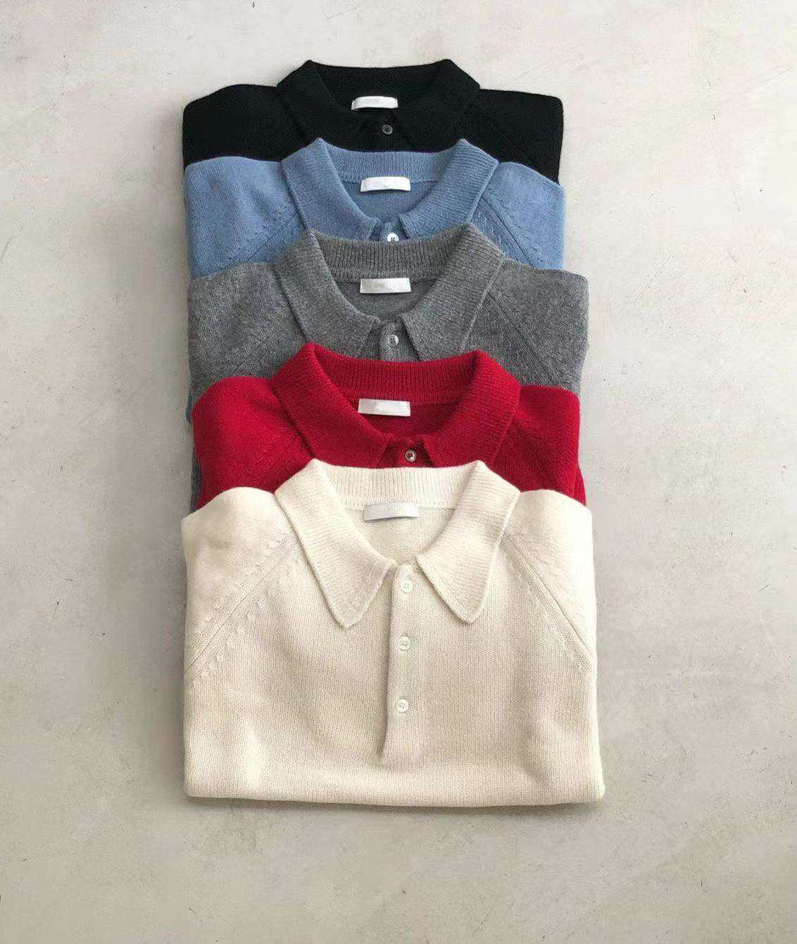 High quality knit polo shirt #top108
