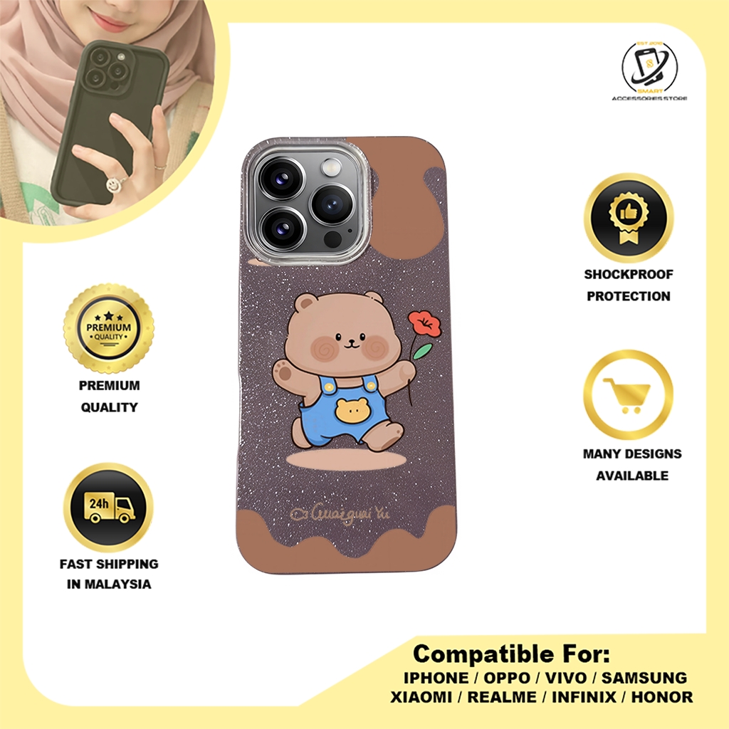 BLING CASE PHONE FOR IPHONE - DESIGN BEAR C