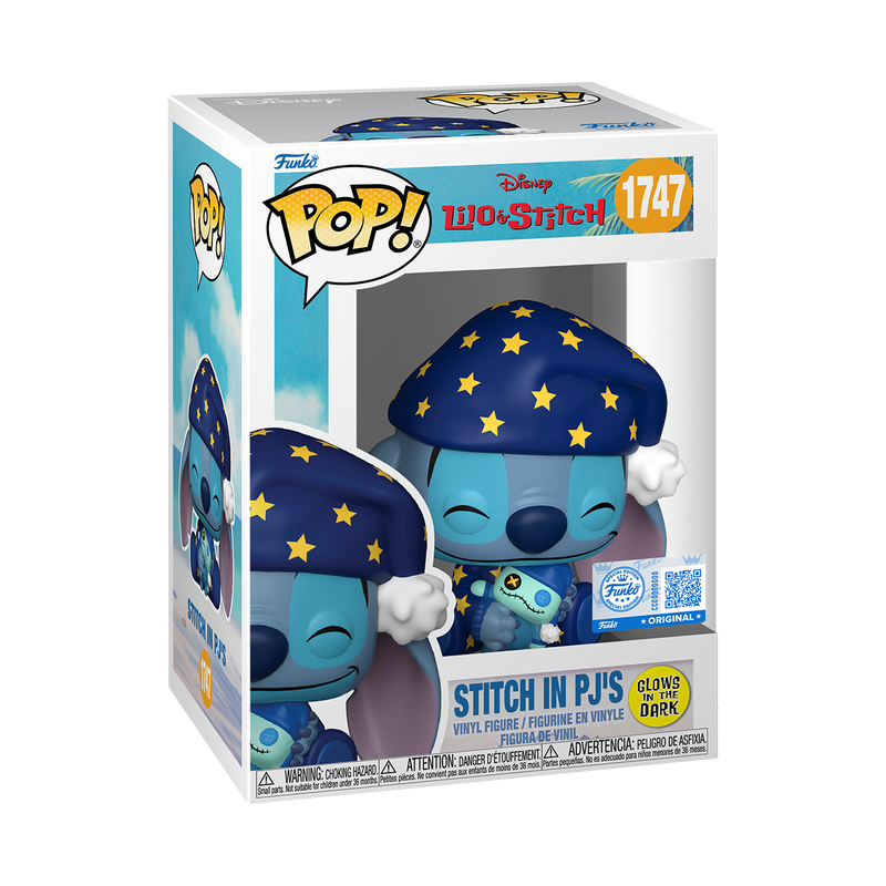 📦訂購 美國代購 Funko POP! Disney Stitch in PJ's (Glow) Figure 史迪仔 發光 模型