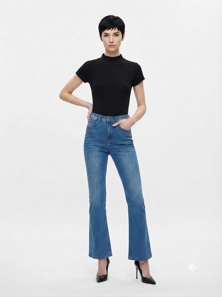 2160BB Ava Essential Mock Neck Knit Top