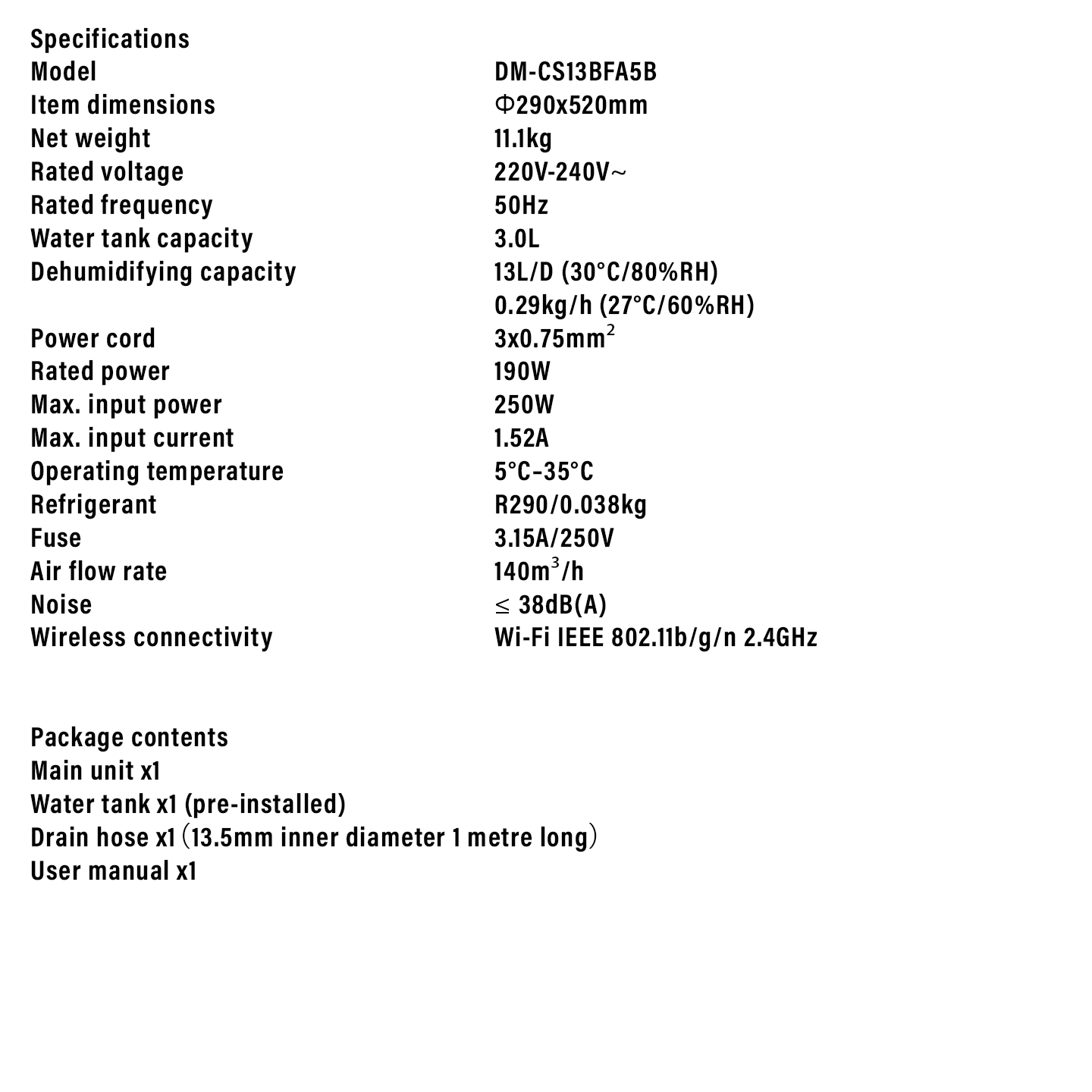 Xiaomi 13L Smart Dehumidifier Lite (BHR8375GB)