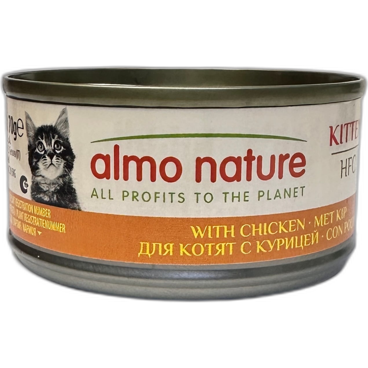 Almo Nature HFC Natural KITTEN 雞肉 幼貓罐頭 70gx24