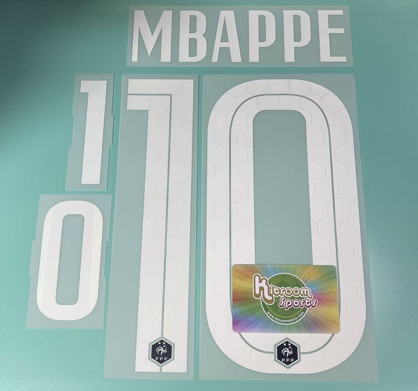 2020 France Home Nameset #10 Mbappé