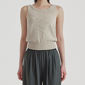 Lee Chung-ah's Pick 預購_FFWSSW003 Lua Sleeveless Knit Cover-up by front2line