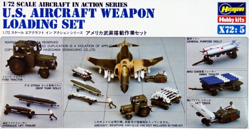1/72 US Aircraft Weapon Loading Set