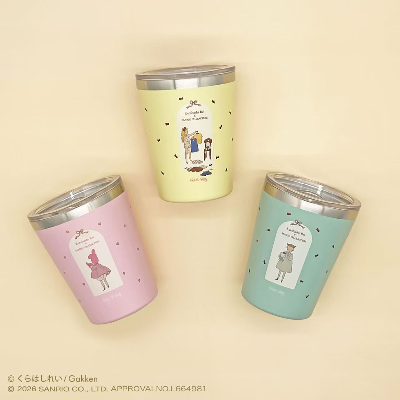 日本直送！倉橋伶衣 x Sanrio 聯乘版保溫杯 350ml 