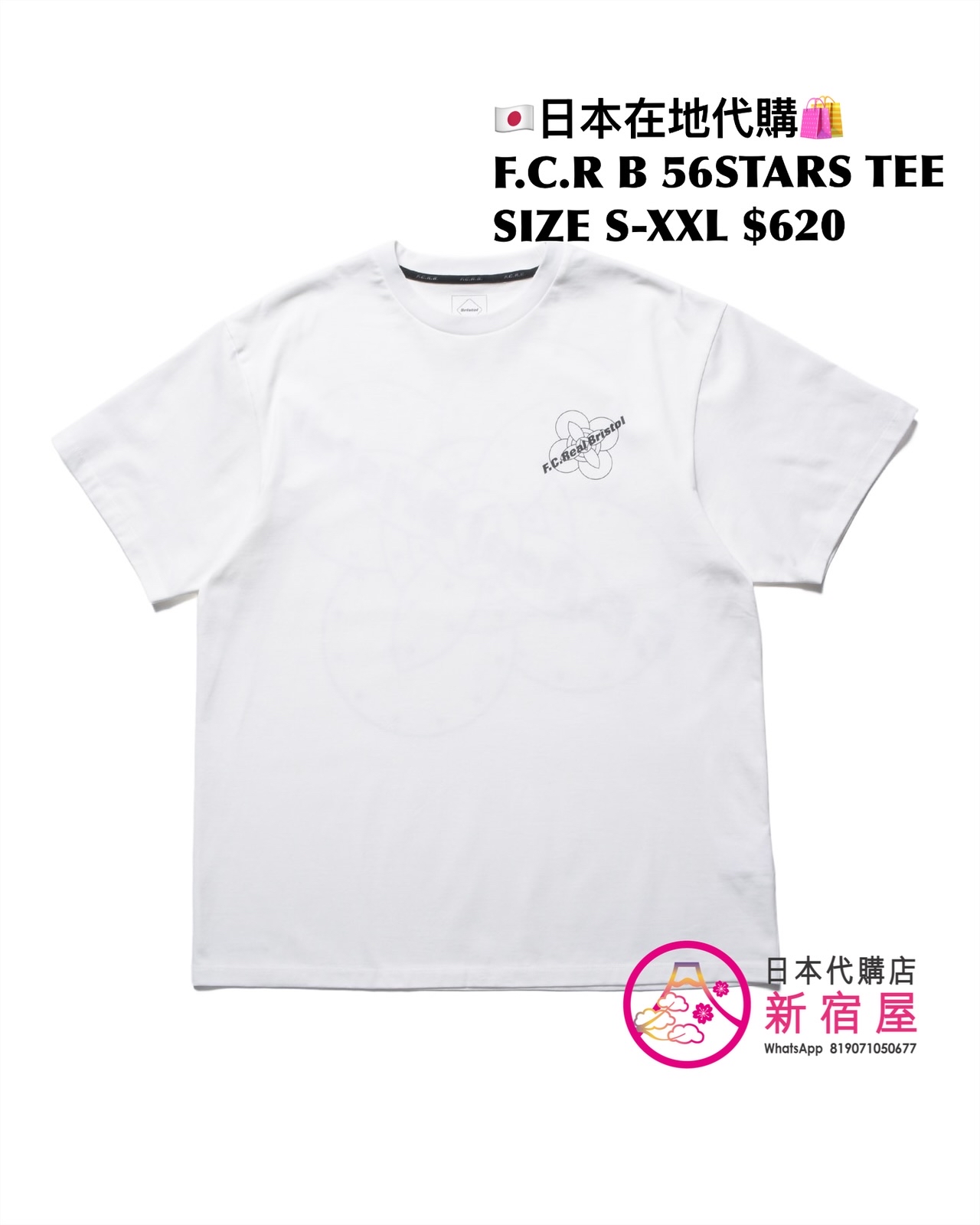 F.C.REAL BRISTOL GODDESS TEE/ SPIRIT TEE/ SHADOW EMBLEM TEE/ 56STARS TEE 