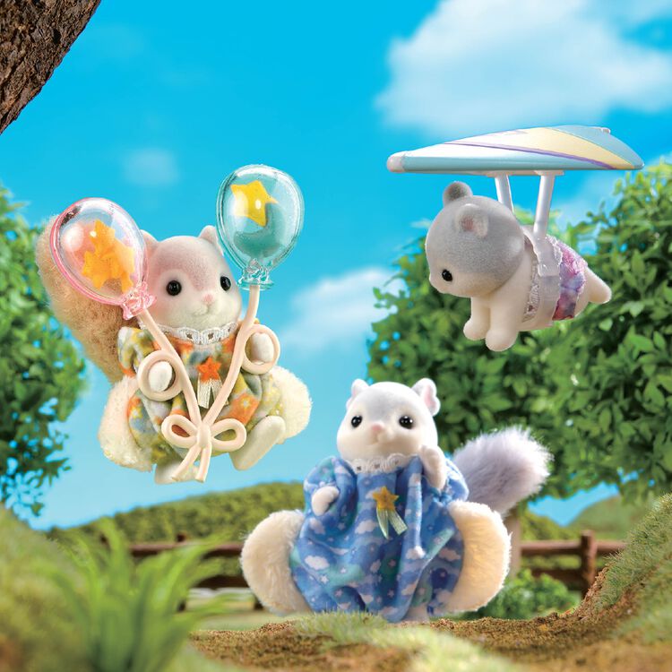 森林家族飛天鼠漫步套裝