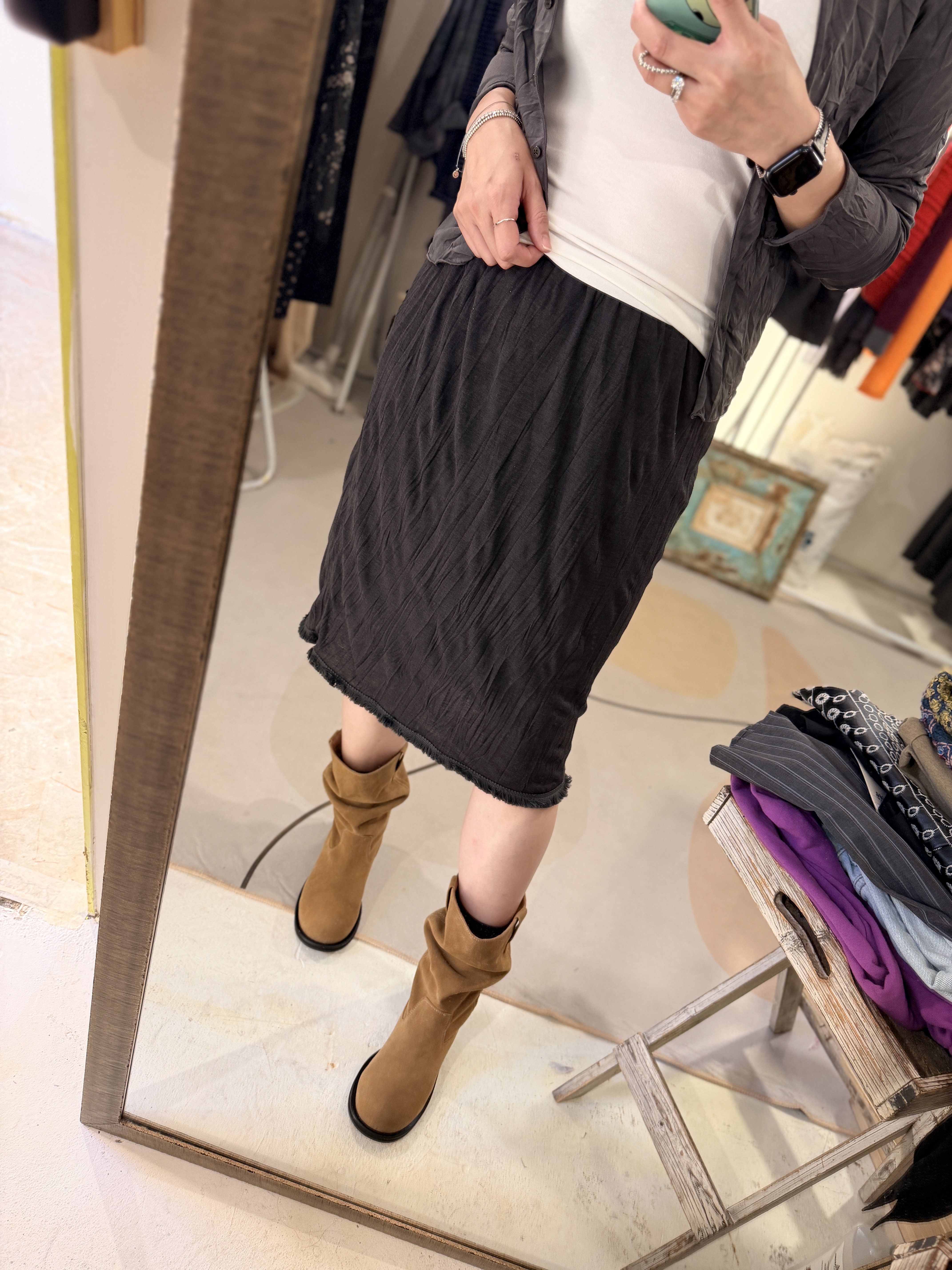 Stylish w/ fringe layer skirt