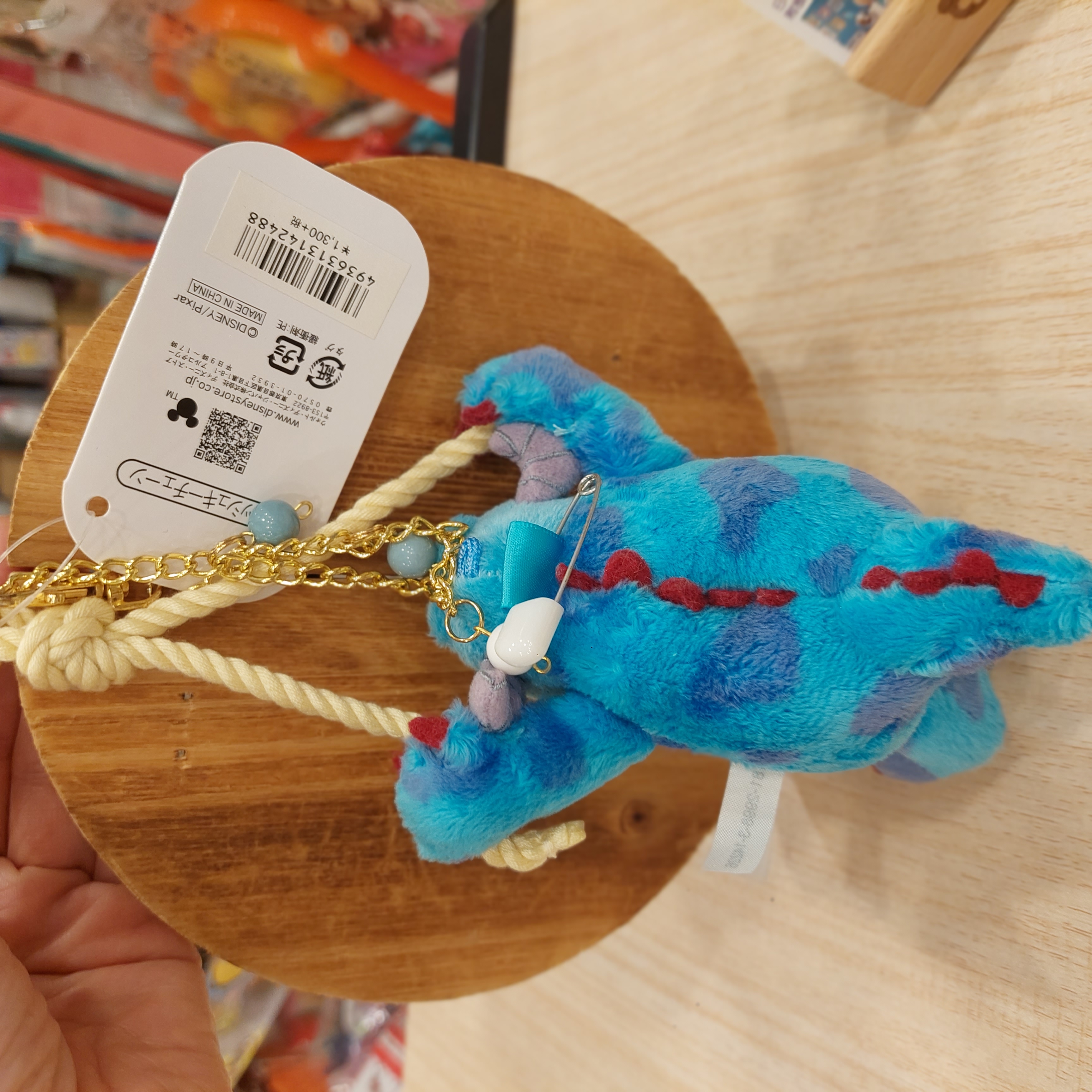 原裝日本Monster Inc 怪獸公司 毛毛 Sully 公仔吊飾 