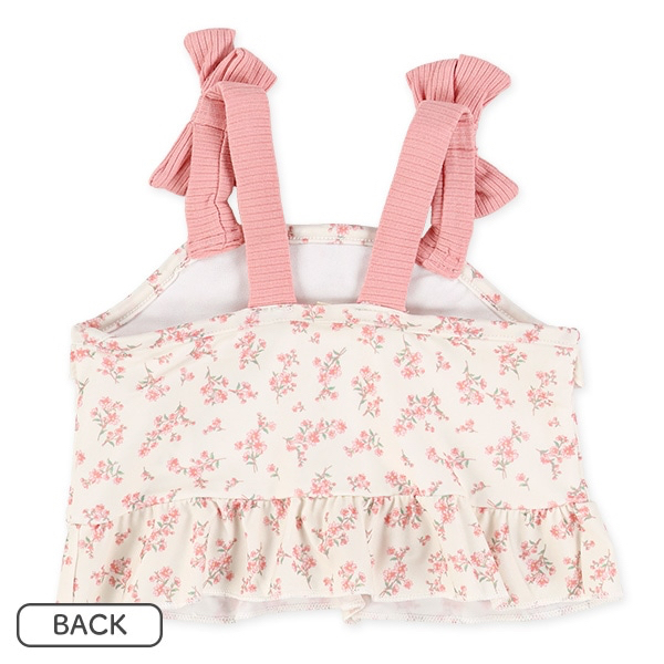 🇯🇵預訂 日本直送🇯🇵兩色吊帶碎花滿印分體泳衣