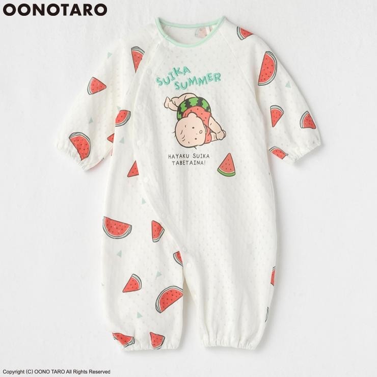 🇯🇵限量預訂 日本直送🇯🇵Oonotaro大野太郎人物西瓜印花新生兒連身服睡袋