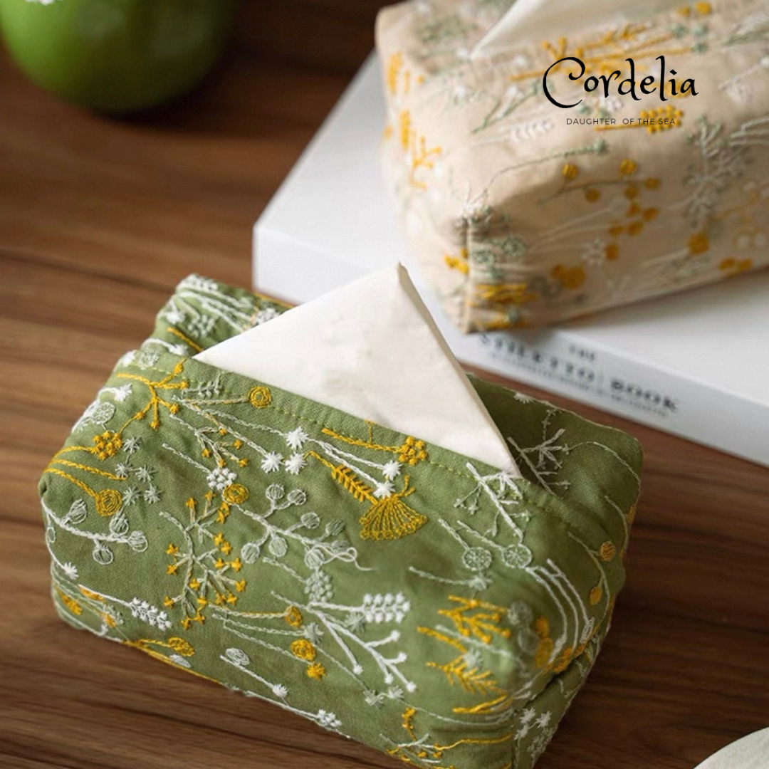 Cordelia雛菊織夢刺繡紙巾套