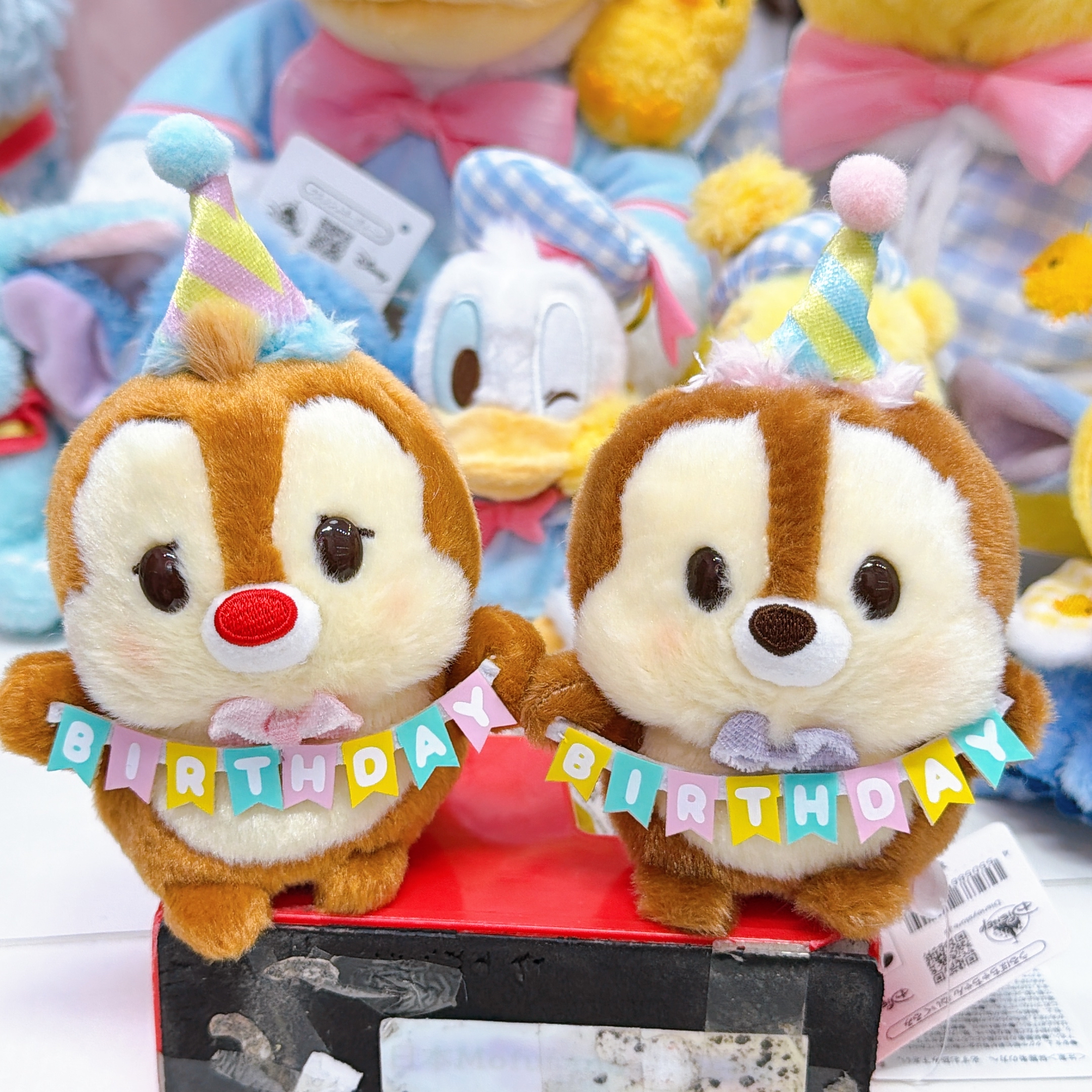 日本直送東京迪士尼chip and dale 生日公仔