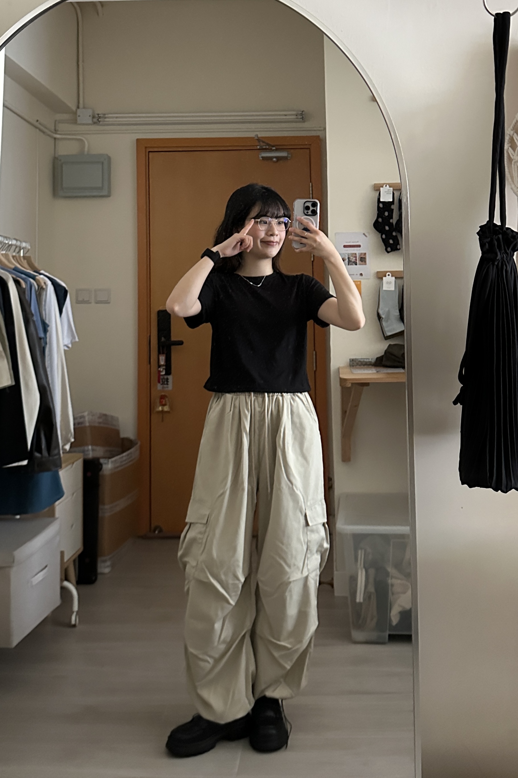 側褶束腳Cargo Pants (三色入)