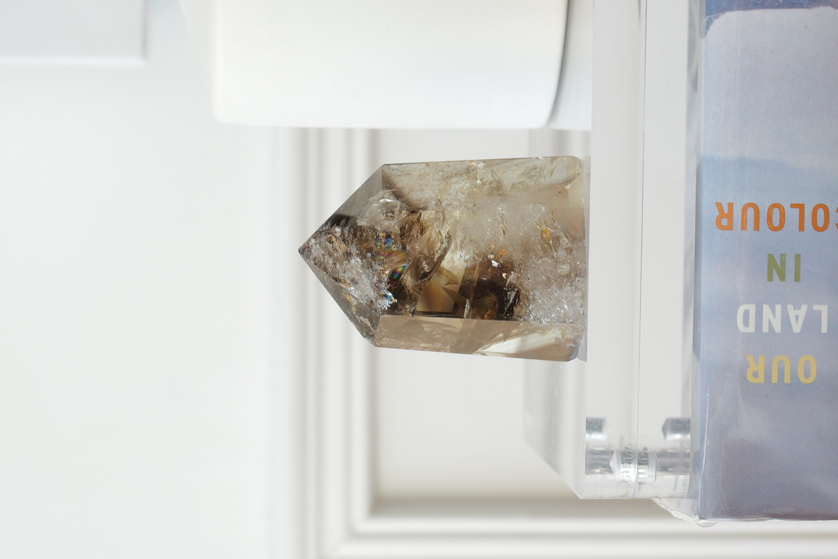 ༒5.3cm 千層紋茶晶六角柱༒  SQ*a005C3G8M-RB5*Anm