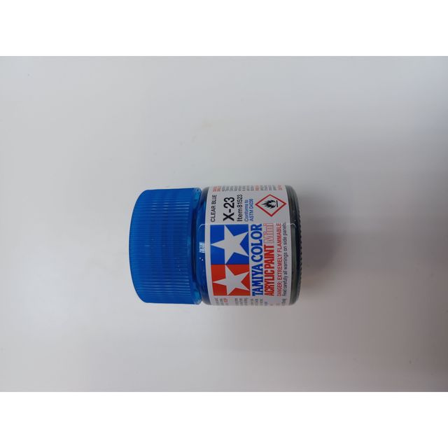 Tamiya Acrylfarbe Glänzend X-23 Clear Blue – 10 Ml Für Modellbau & Hobby