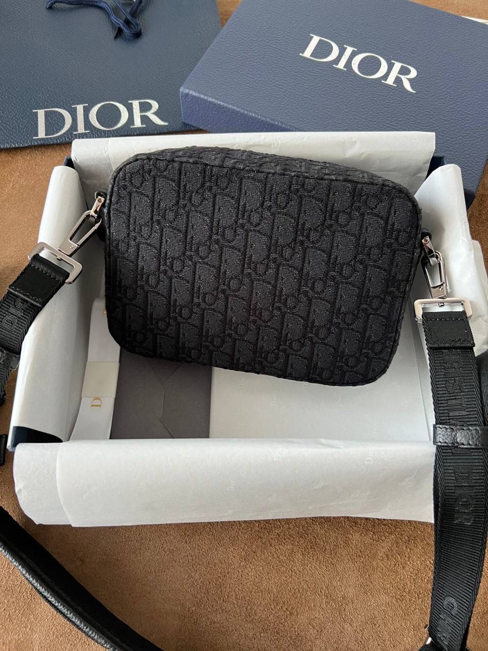Dior Oblique Jacquard Crossbody Bag for Men