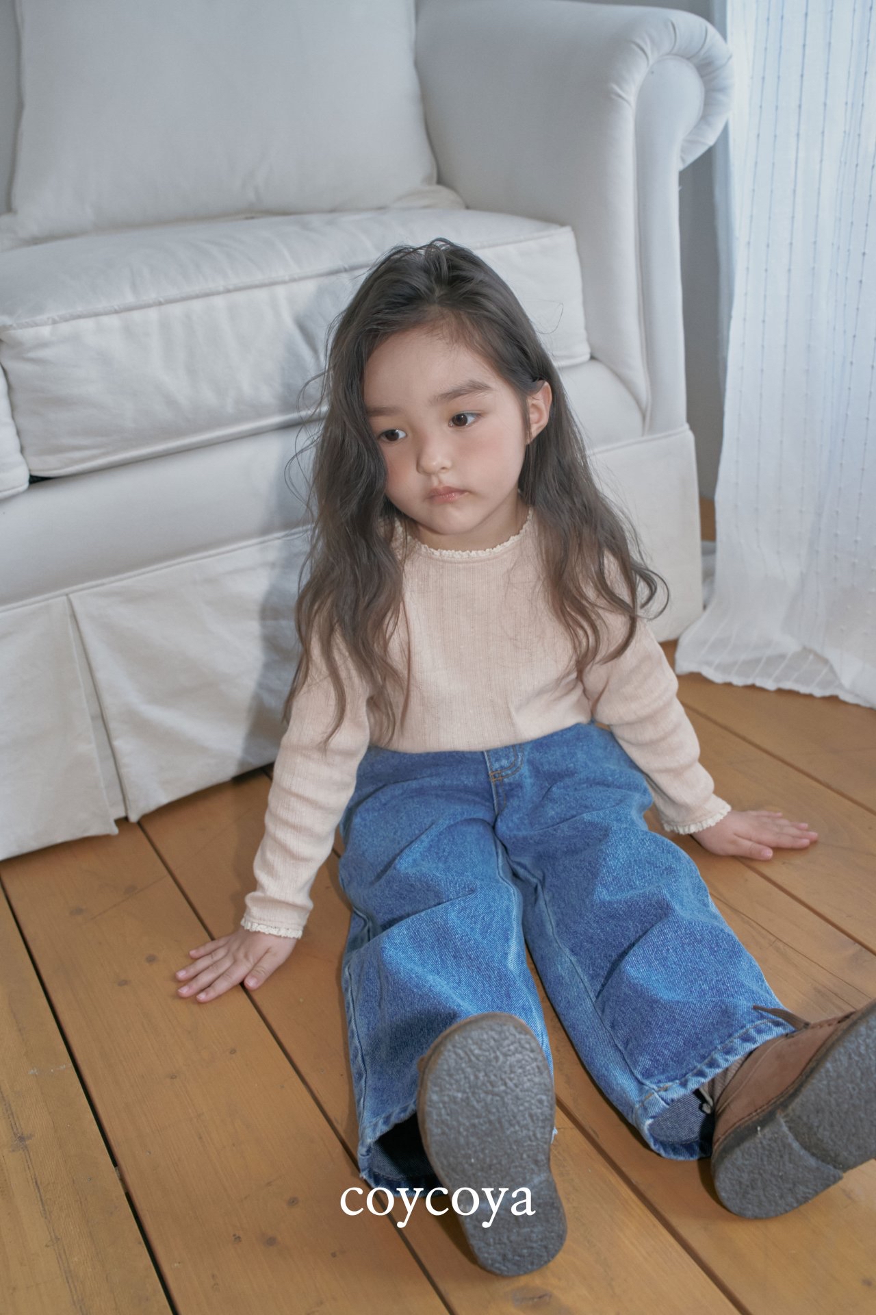 🌸預訂 韓國直送🌸🇰🇷COYCOYA兩色經典百搭直筒牛仔褲