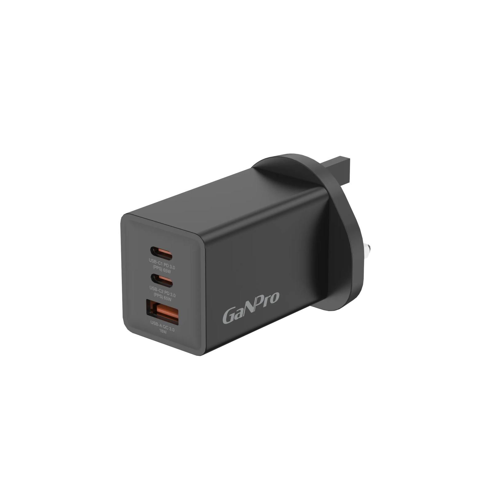 Hedonic 3 Port PD 3.0 65W GAN Pro UK Plug Charger