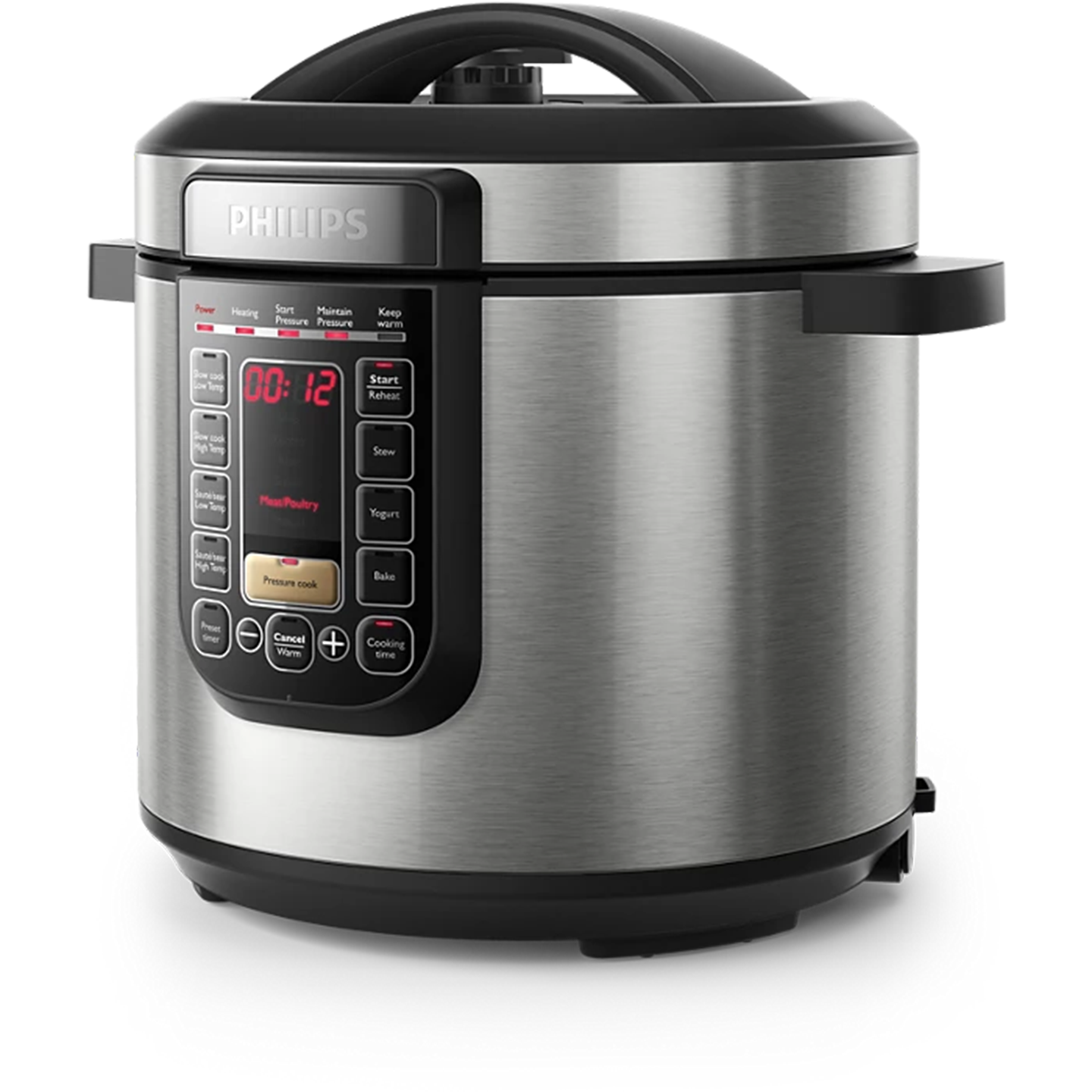 Philips Pressure Cooker (6 Liters) with 16 Preset Cooking Menu HD2237/73