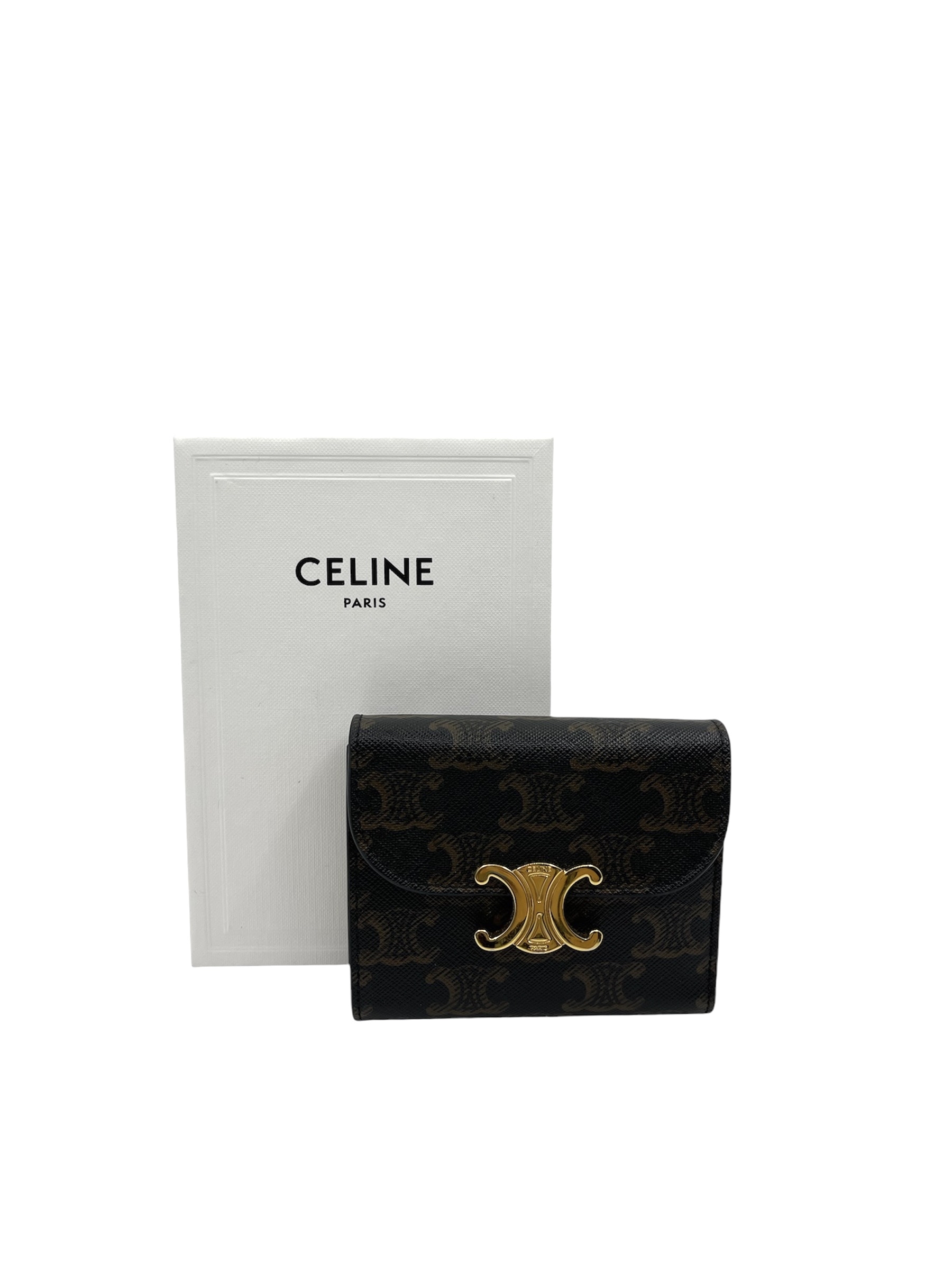 Pre-owned Celine Triomphe Canvas Wallet / Product code: 2491301