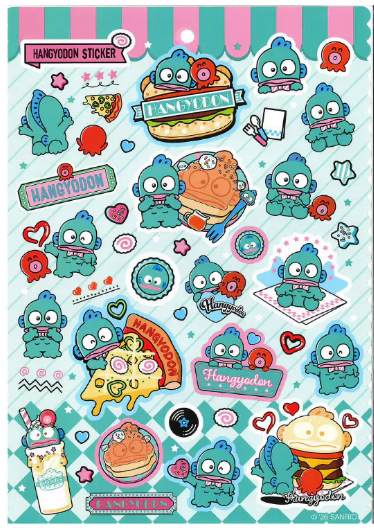 A4 貼紙-水怪 HANGYODON