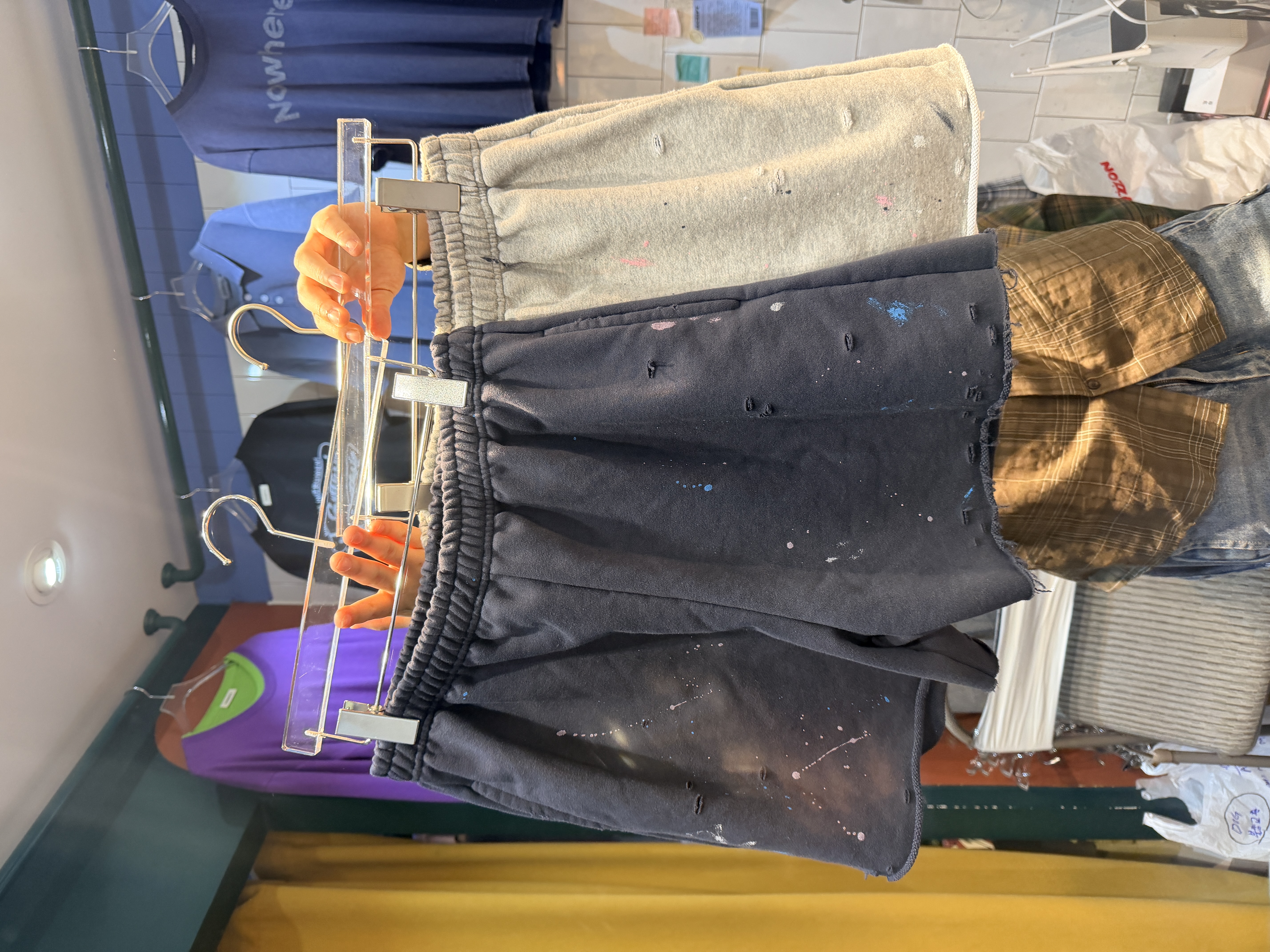 Ink cotton shorts
