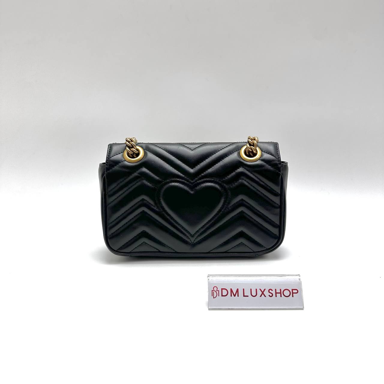 Gucci Black Mini GG Marmont GHW