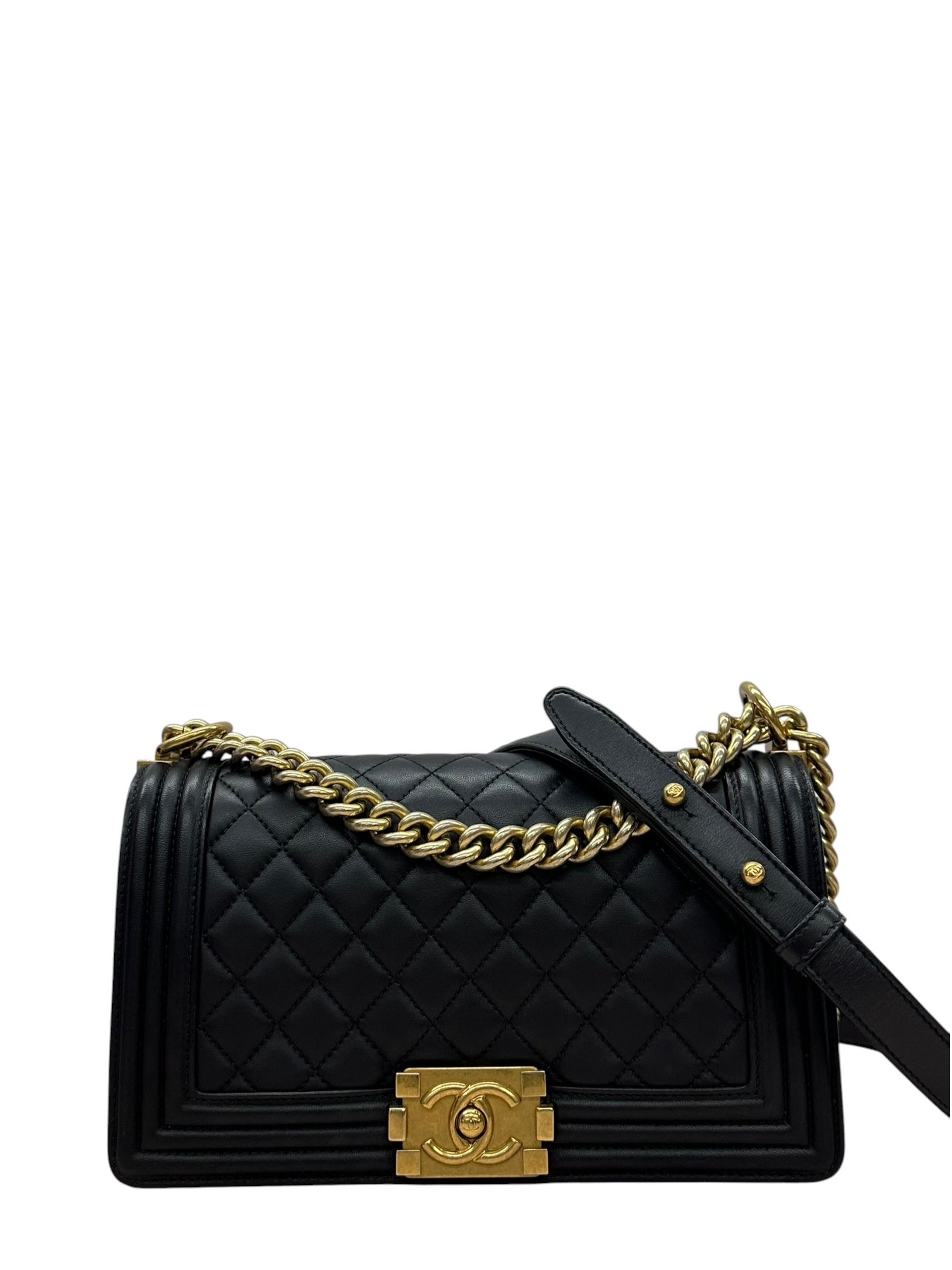 Pre-owned Chanel Boy 25 Flap Bag Lambskin / Product Code:082106