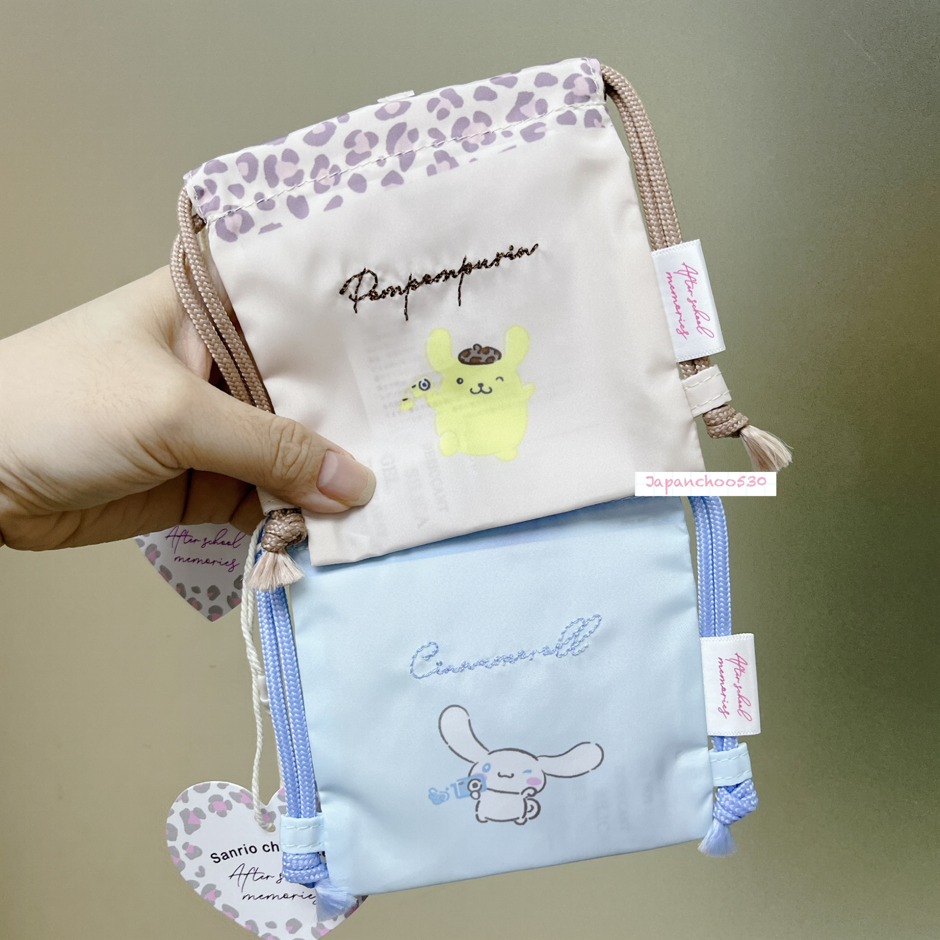 日本預訂📍日本Sanrio After school memories系列 - 背囊仔造型索繩袋吊飾