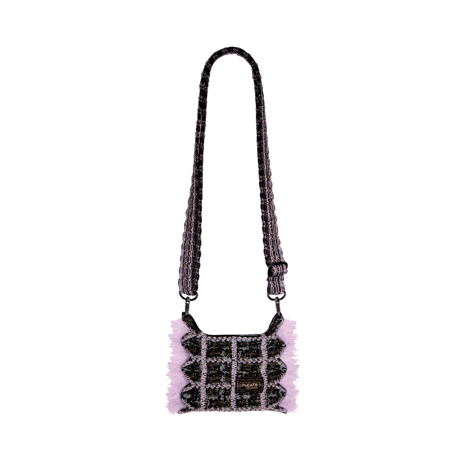 PLEATSMAMA Tweed Mini Sacoche Bag (3色)