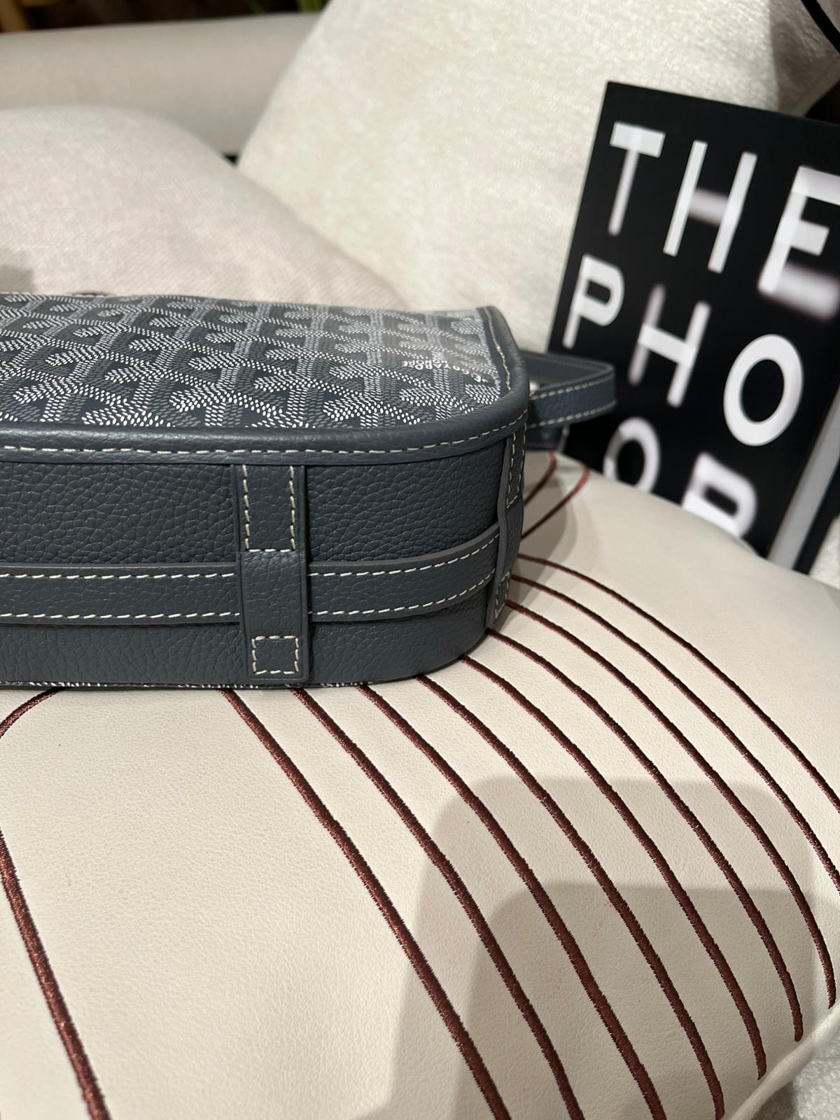 Goyard Belvedere PM Bag Grey 100%Authentic, 98%New ✅Dust bag