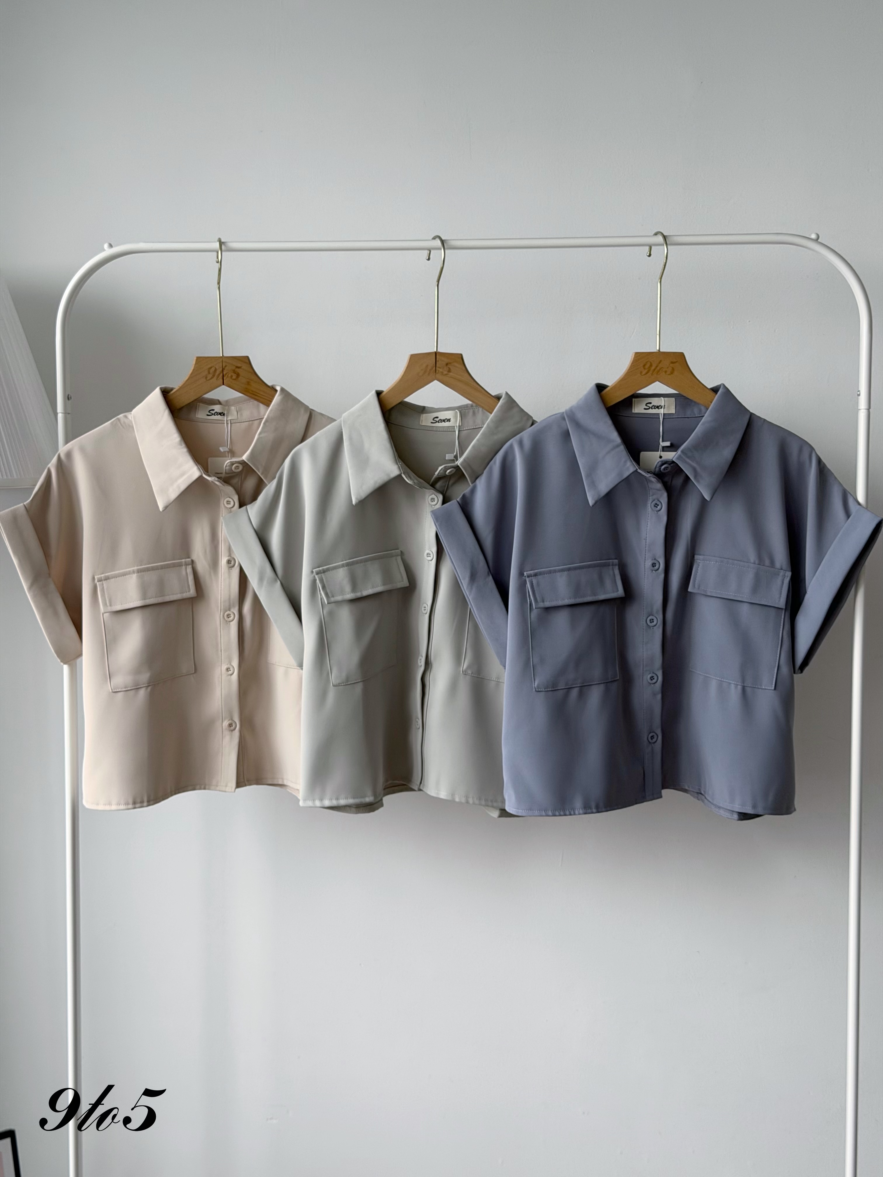 T4465 Cape Sleeve Shirt - 5 Colors