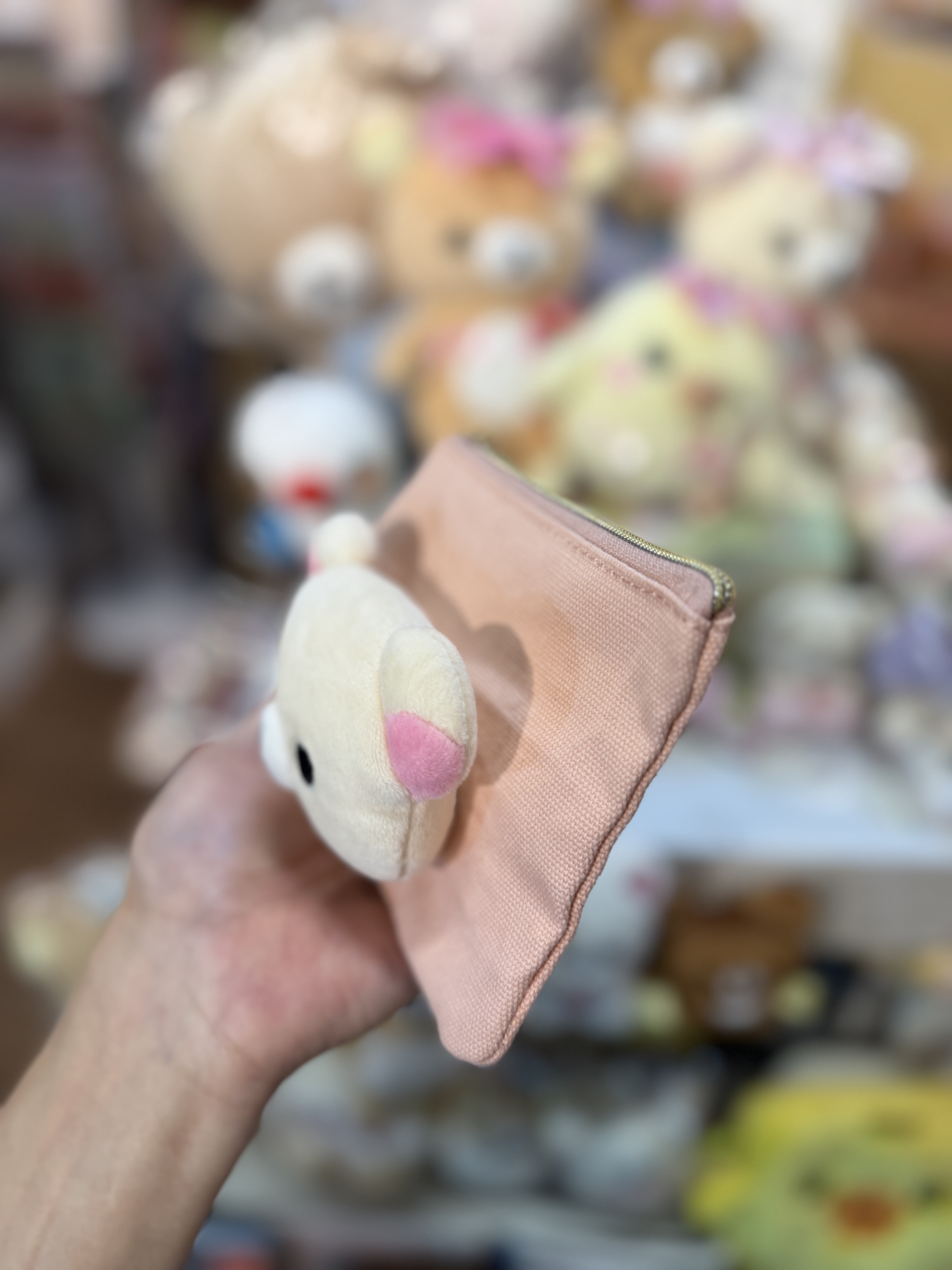 《現貨》全新日本專店限定 Rilakkuma立體頭仔小物袋