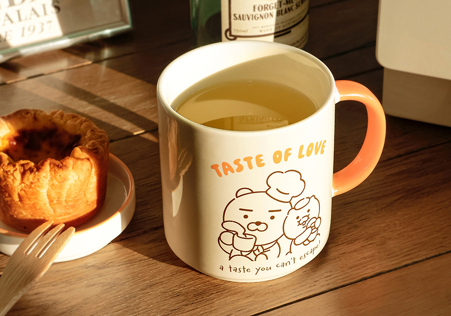 Ryan & 春植 陶瓷杯 連零食小碟 (380ml)