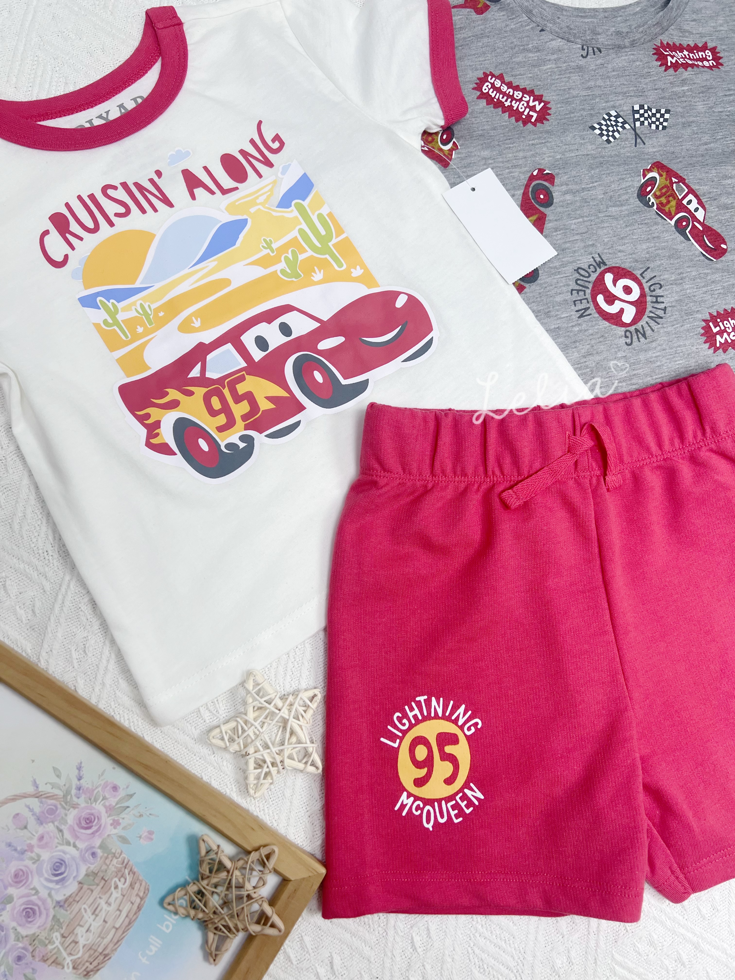 ▫️部份現貨▫️PIXAR Mcqueen睡衣套裝一套三件