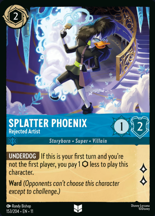 153/204 Splatter Phoenix - Rejected Artist  UC