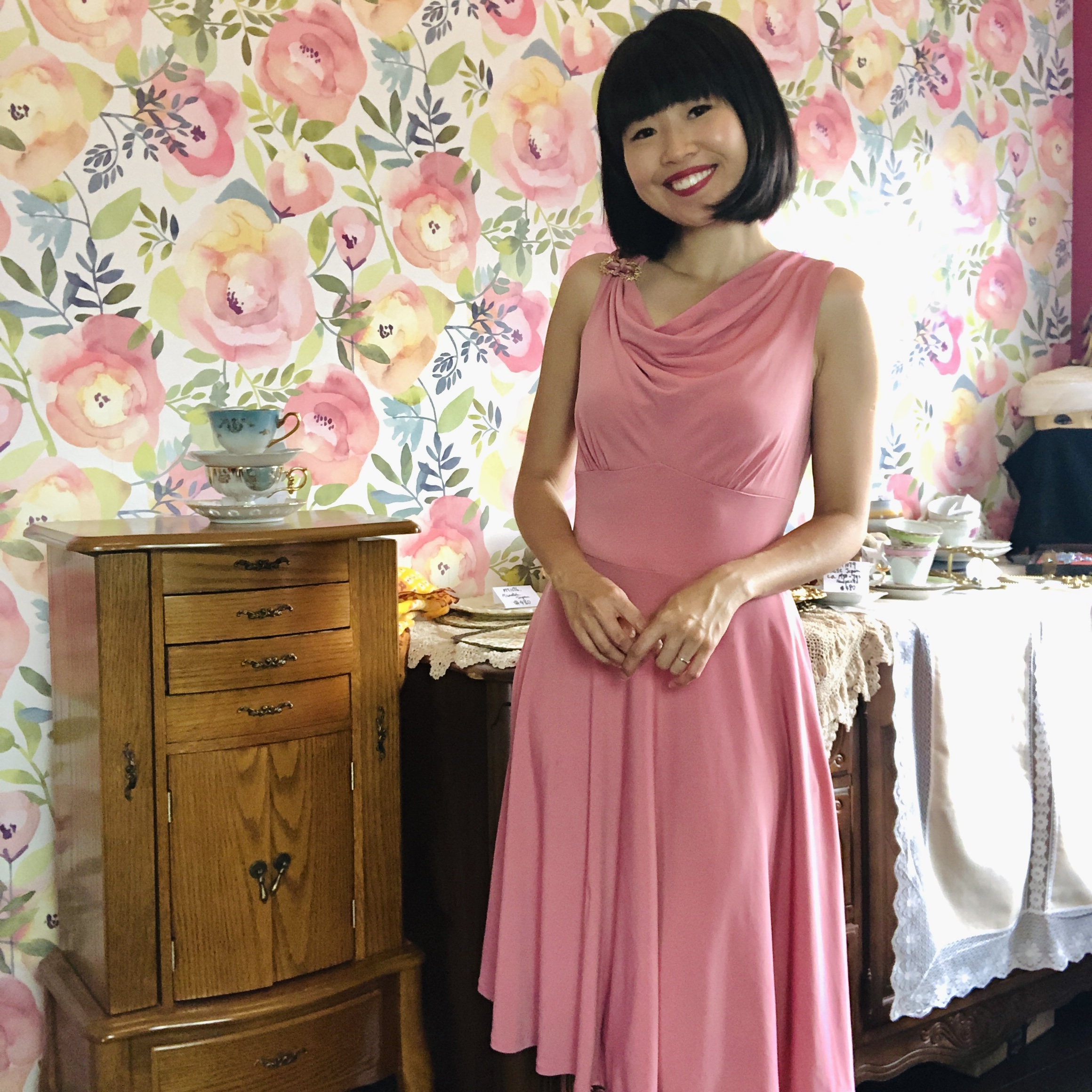 (Ready-Made) Miss Bellezza Dress - Dusty Rose(FM137)