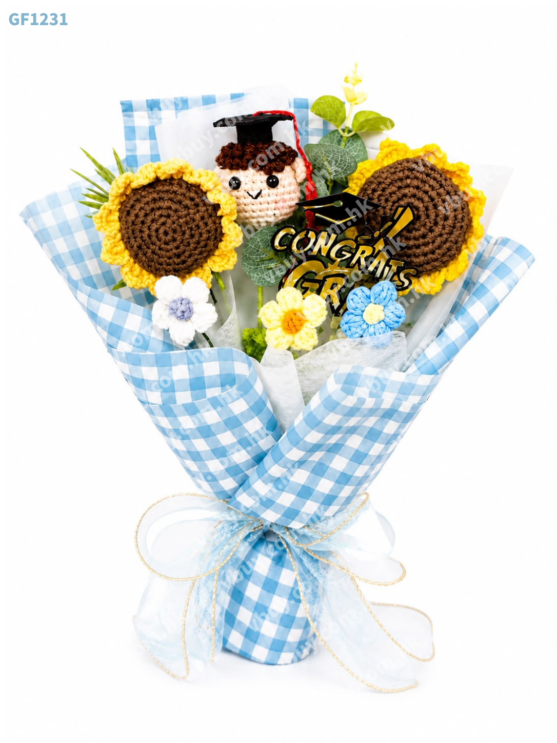 男孩畢業花束 手工編織畢業禮物 Graduation Bouquet Boys Gift 香港 Vbuy