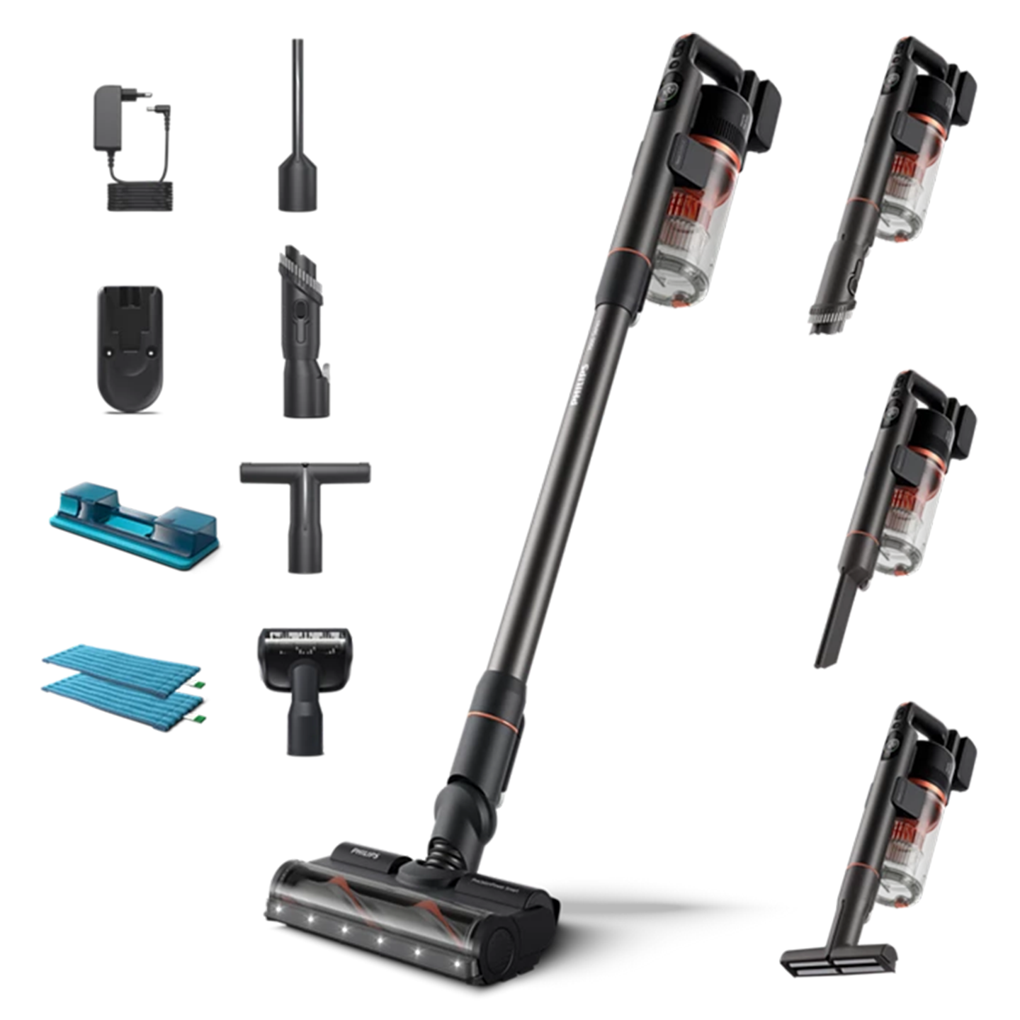 Philips Stick Vacuum (0.6 Liter) 4-in-1 Cordless Vacuum XC7055/01