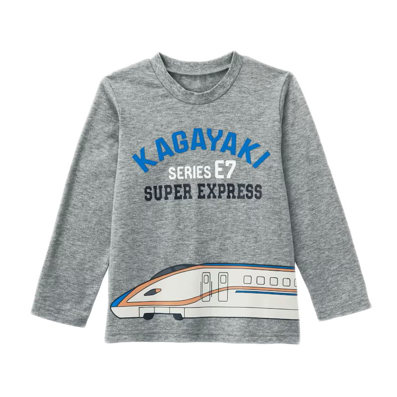 新幹線春秋薄款純棉長袖T恤 -1件