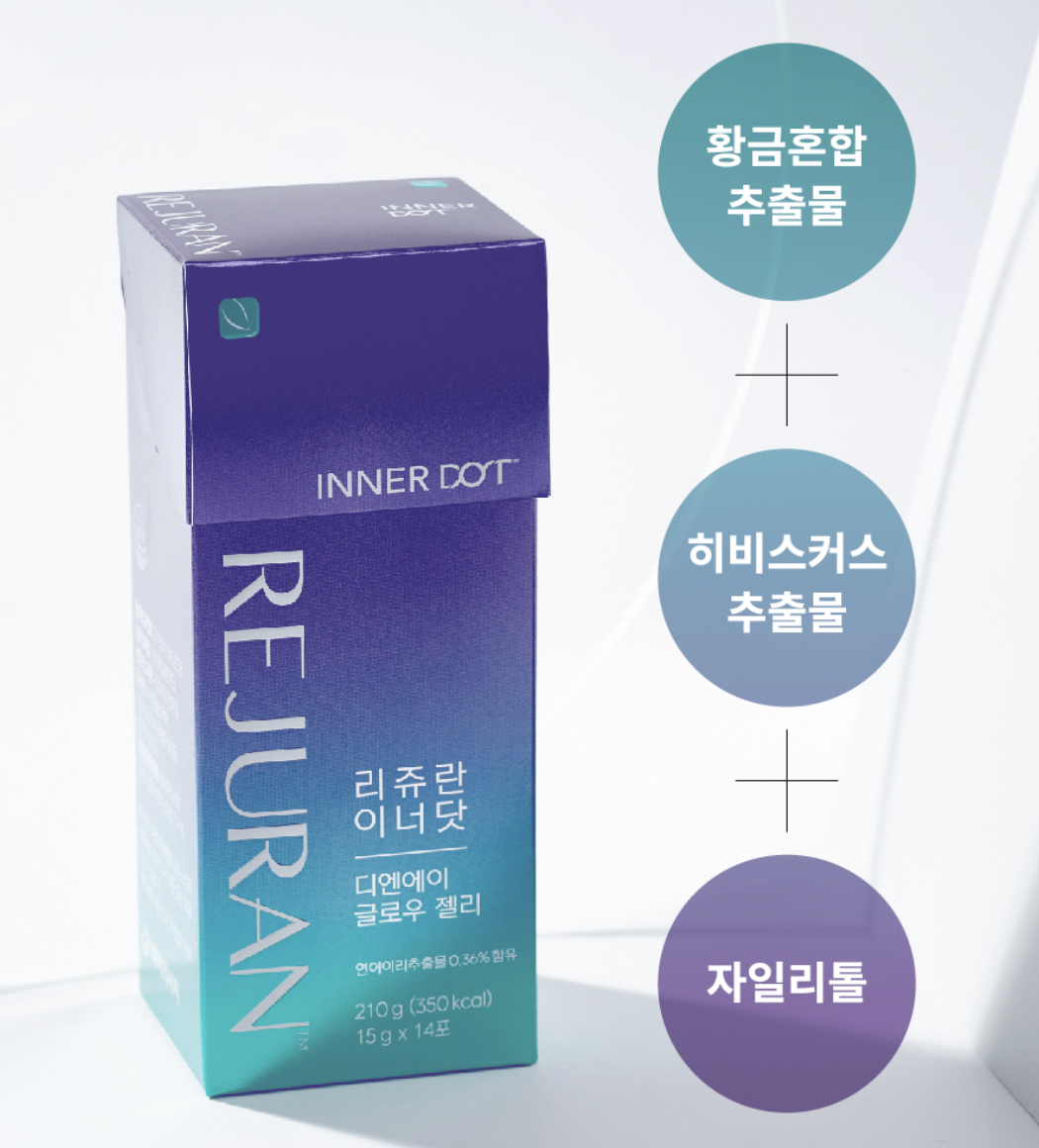 韓國 REJURAN 麗珠蘭 膠原蛋白果凍 14條/盒｜Inner Dot DNA Glow Jelly